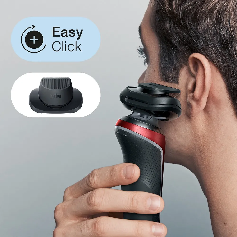 Электробритва мужская BRAUN 60-R1200s, Красный