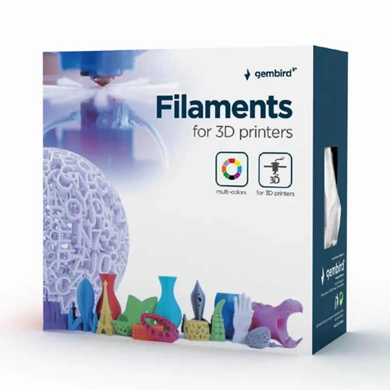 Filament pentru imprimantă 3D Gembird 3DP-ABS1.75-01-LB, ABS, Albastru deschis , 1.75 mm, 1kg