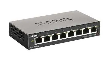 Сетевой коммутатор D-Link DGS-1100-08V2/A1A, 8x 10/100/1000 Мбит/с