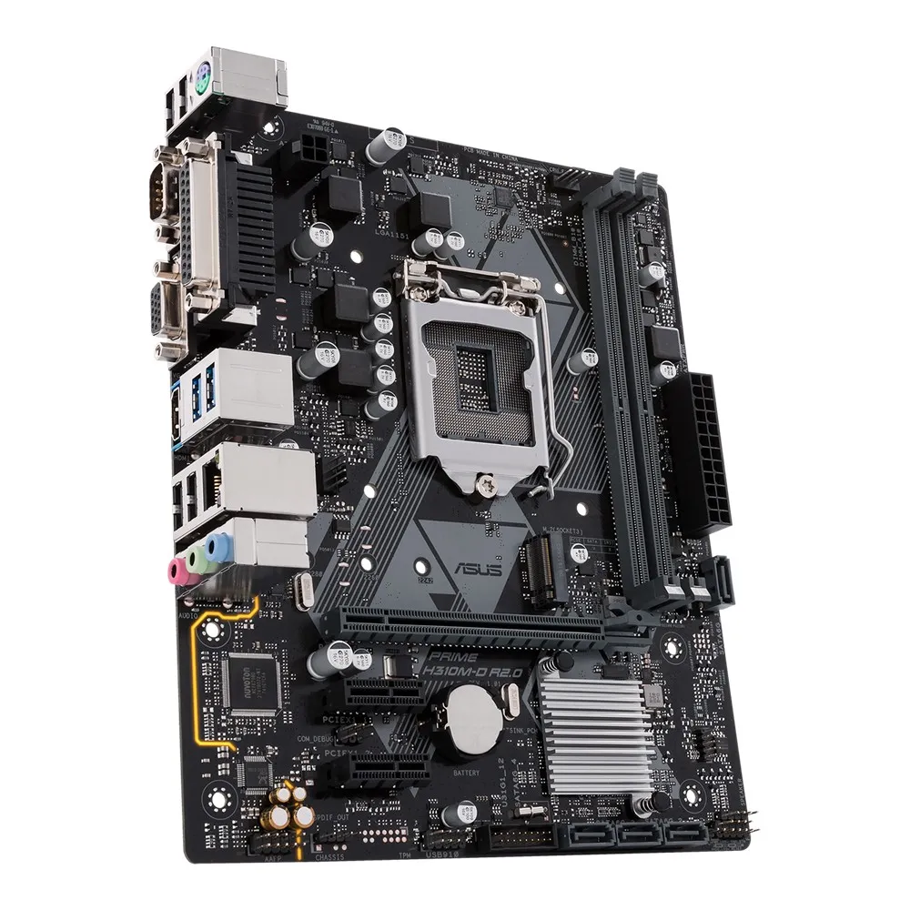 Материнская плата ASUS PRIME H310M-D R2.0, LGA1151, Intel H310, Micro-ATX