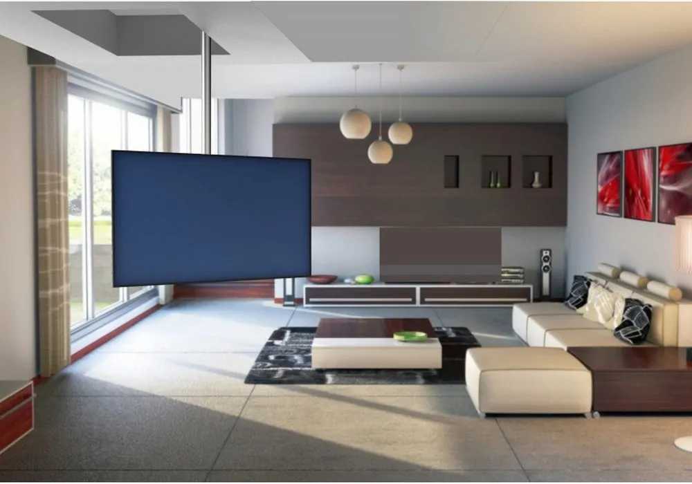 Suport pentru tavan Reflecta Pallas Extend 150, Argintiu