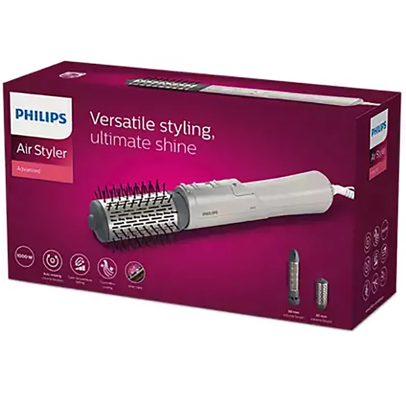 Uscător de păr-perie PHILIPS BHA710/00, 1000 W, Alb