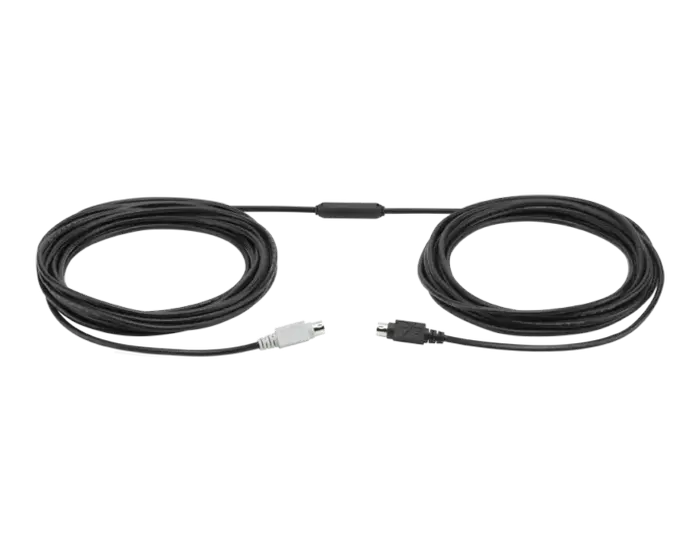 Аксессуары для веб-камер Logitech 10 m Extended Cable,  Чёрный