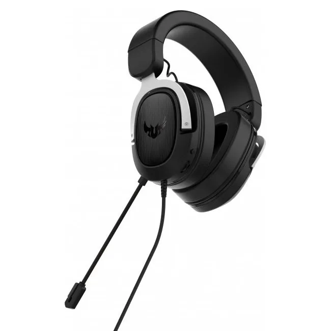 Căști gaming ASUS TUF Gaming H3, Cu fir, Argintiu