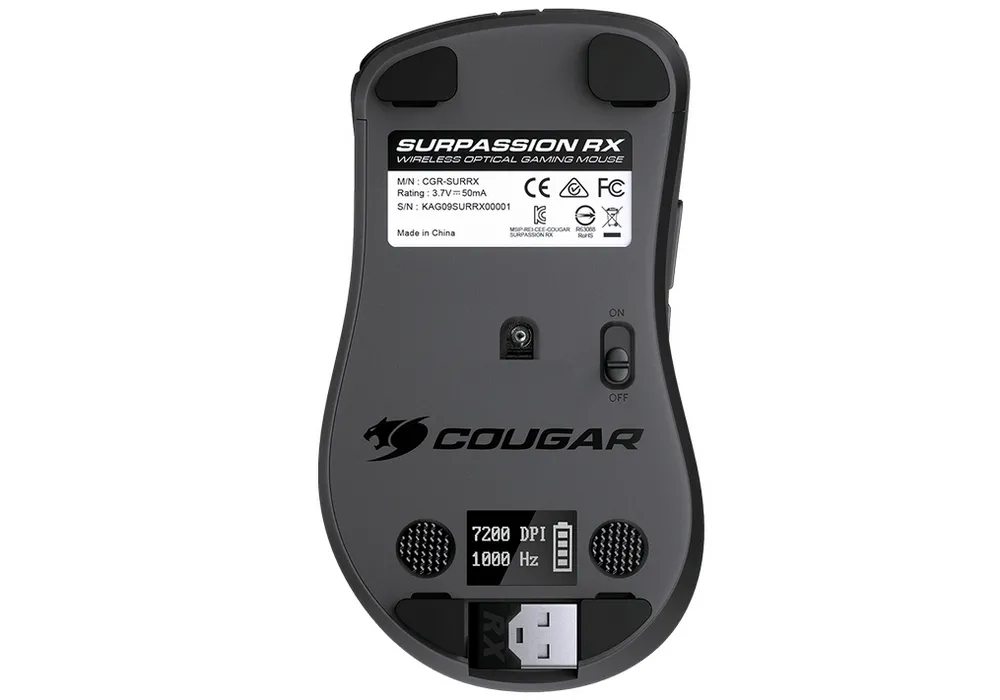 Игровая мышь Cougar Surpassion RX, Чёрный
