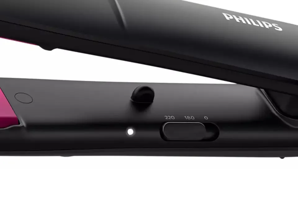 Placă de îndreptat părul Philips StraightCare Essential BHS375/00, Negru