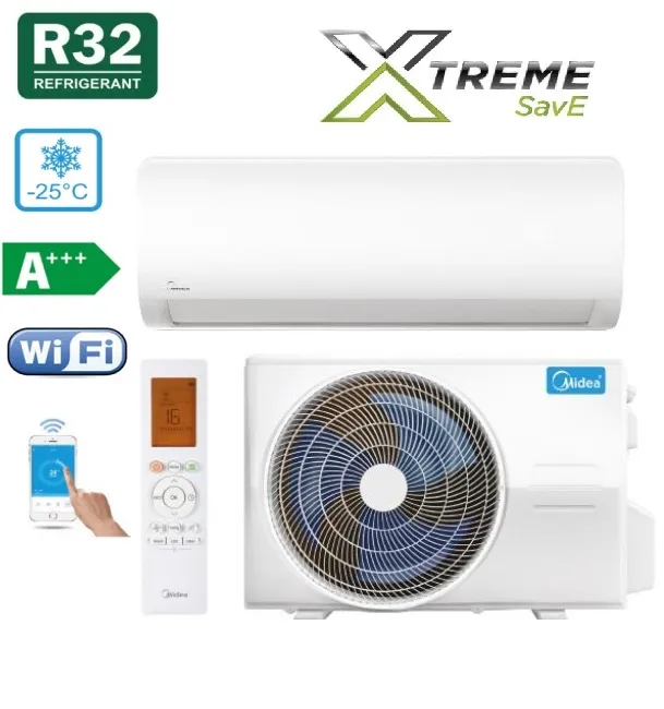 Sistem Split Midea XTreme Save Eco, 8kBTU/h, Alb