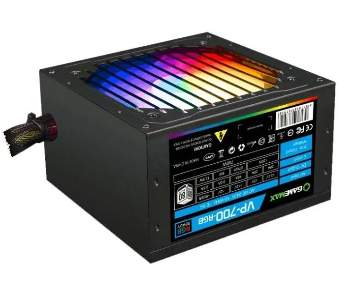 Sursă Alimentare PC Gamemax VP-700-RGB, 700W, ATX, --