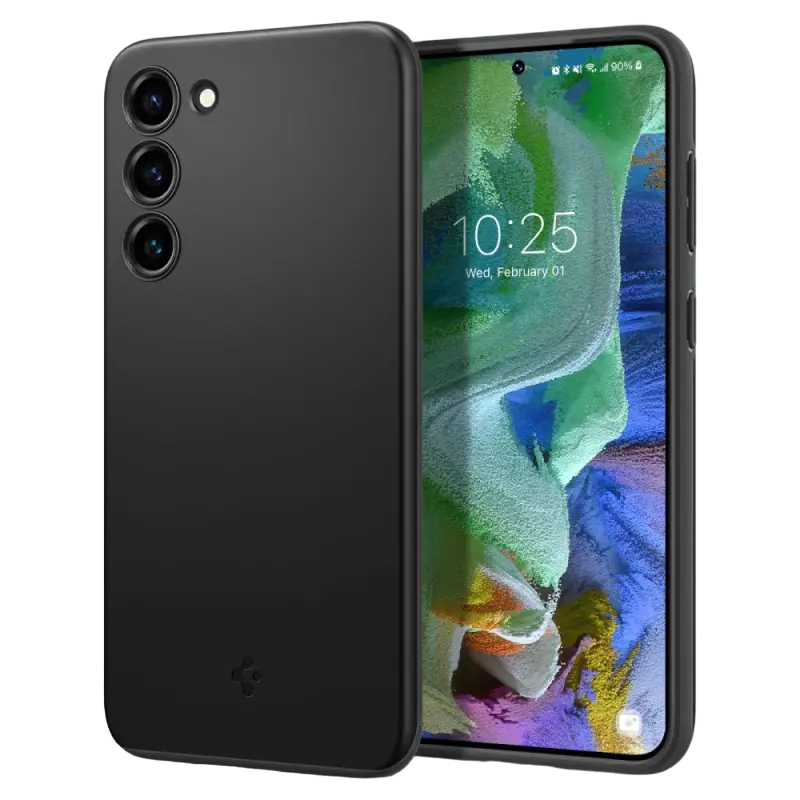 Чехол Spigen Samsung S23+, Thin Fit, Чёрный