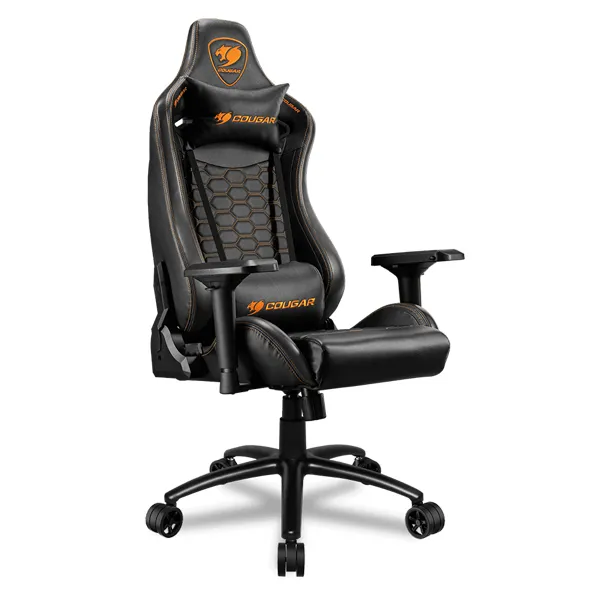 Scaun Gaming Cougar Outrider S, PU Piele, Portocaliu