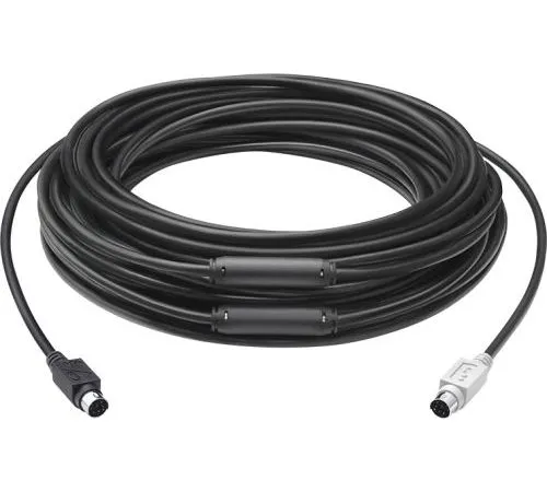Аксессуары для веб-камер Logitech 10 m Extended Cable,  Чёрный