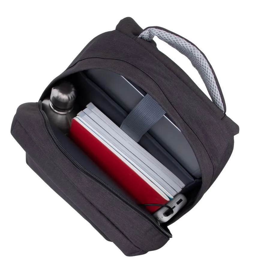 Rucsac pentru Laptop RivaCase Prater, 15.6", Poliester, Negru