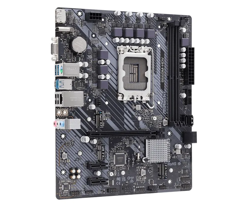 Материнская плата ASRock B660M-HDV, LGA1700, Intel B660, Micro-ATX
