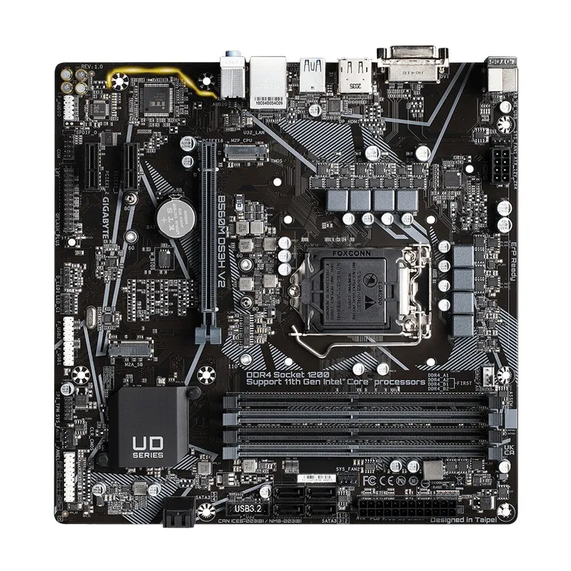 Материнская плата Gigabyte B560M DS3H V2, LGA1200, Intel B560, Micro-ATX