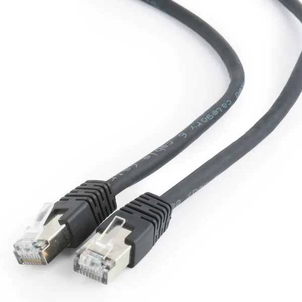 Patch cord Cablexpert PP6-0.5M/BK, Cat6 FTP , 0,5m, Negru