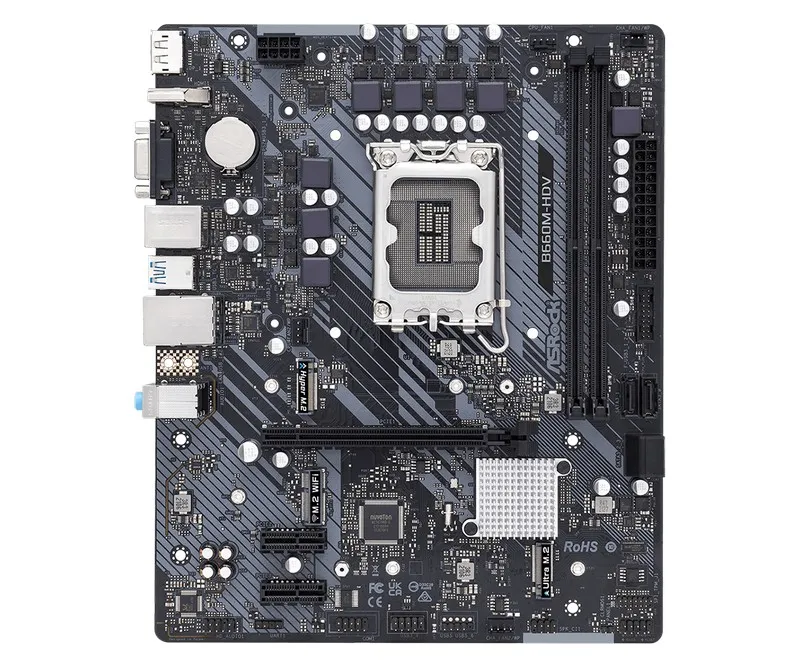Материнская плата ASRock B660M-HDV, LGA1700, Intel B660, Micro-ATX