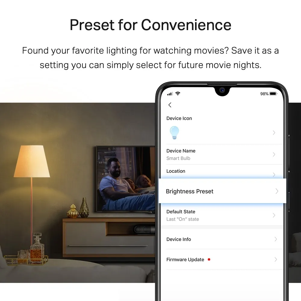 Умная лампочка TP-LINK Tapo L510E, A27, Теплый Белый