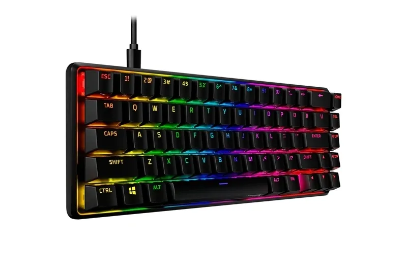 Gaming Keyboard HyperX Alloy Origins 65, Mechanical, TKL, Aluminum body, Red SW, RGB, US Layout, USB