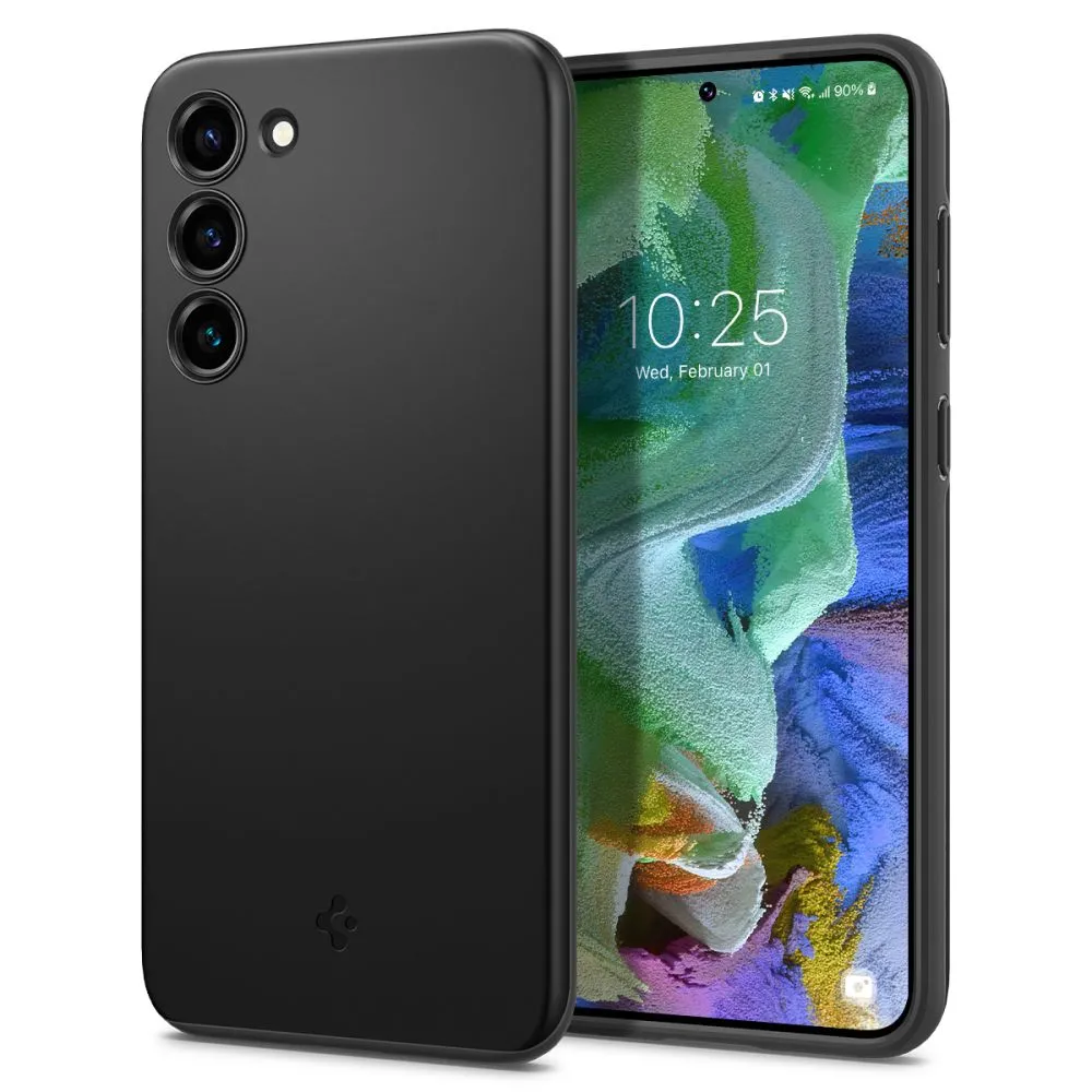 Чехол Spigen Samsung S23+, Thin Fit, Чёрный