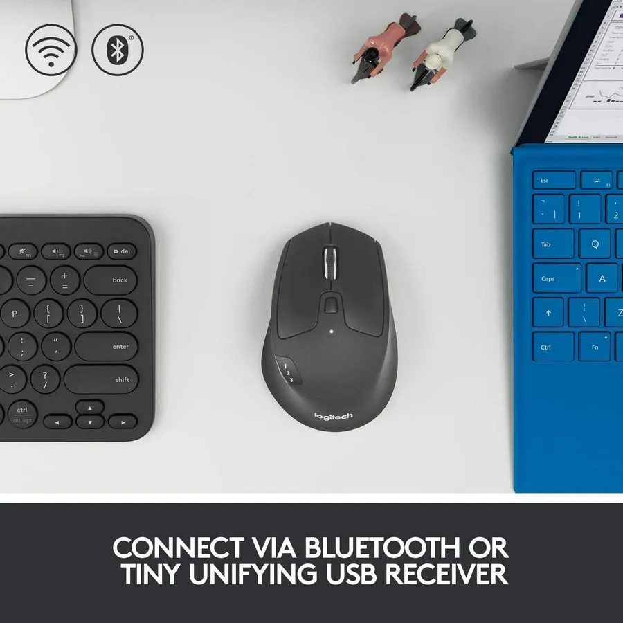 Беcпроводная мышь Logitech M720, Чёрный