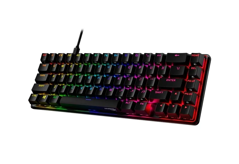 Gaming Keyboard HyperX Alloy Origins 65, Mechanical, TKL, Aluminum body, Red SW, RGB, US Layout, USB