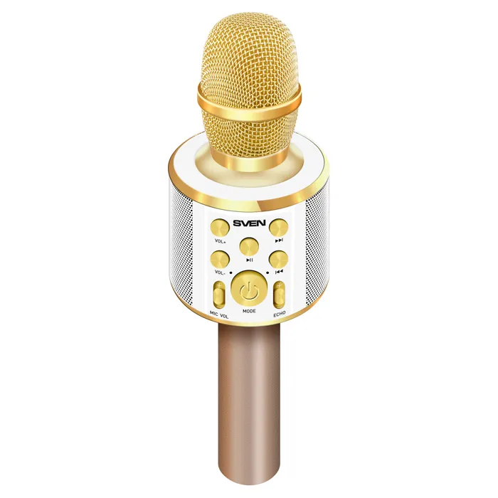 Microfon Karaoke SVEN MK-950, Fără fir, Auriu