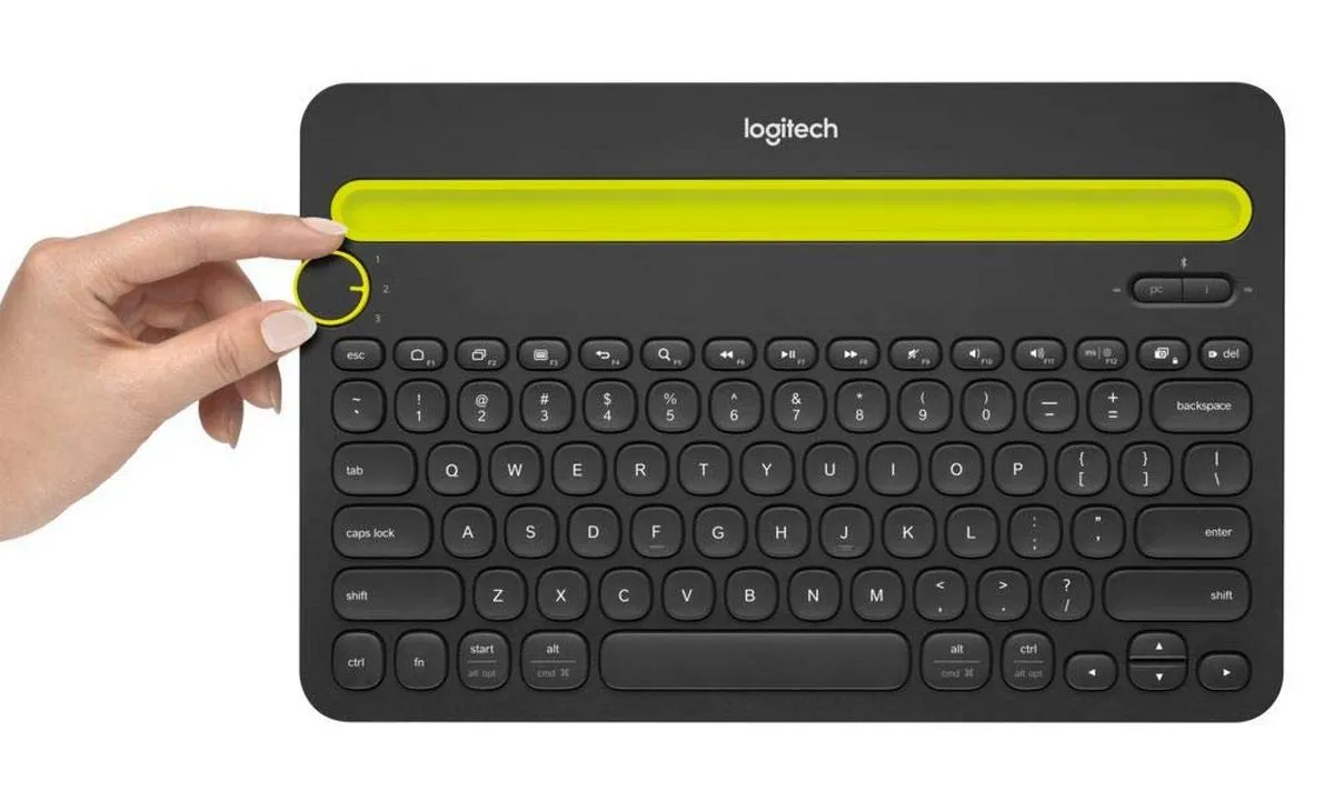 Клавиатура Logitech K480, Беспроводное, Чёрный