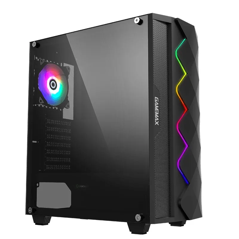 Carcasă PC Gamemax Black Diamond COC, Midi-Tower, ATX, Negru