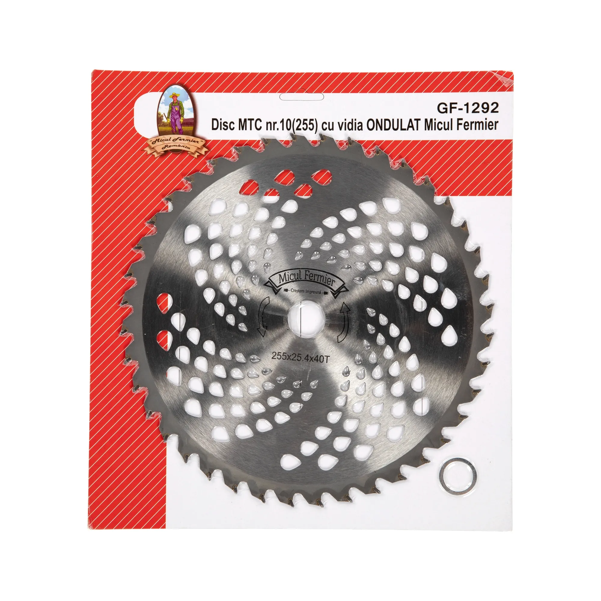 Disc motocoasa Micul Ferrmier 255x25.4x40T (ondulat)