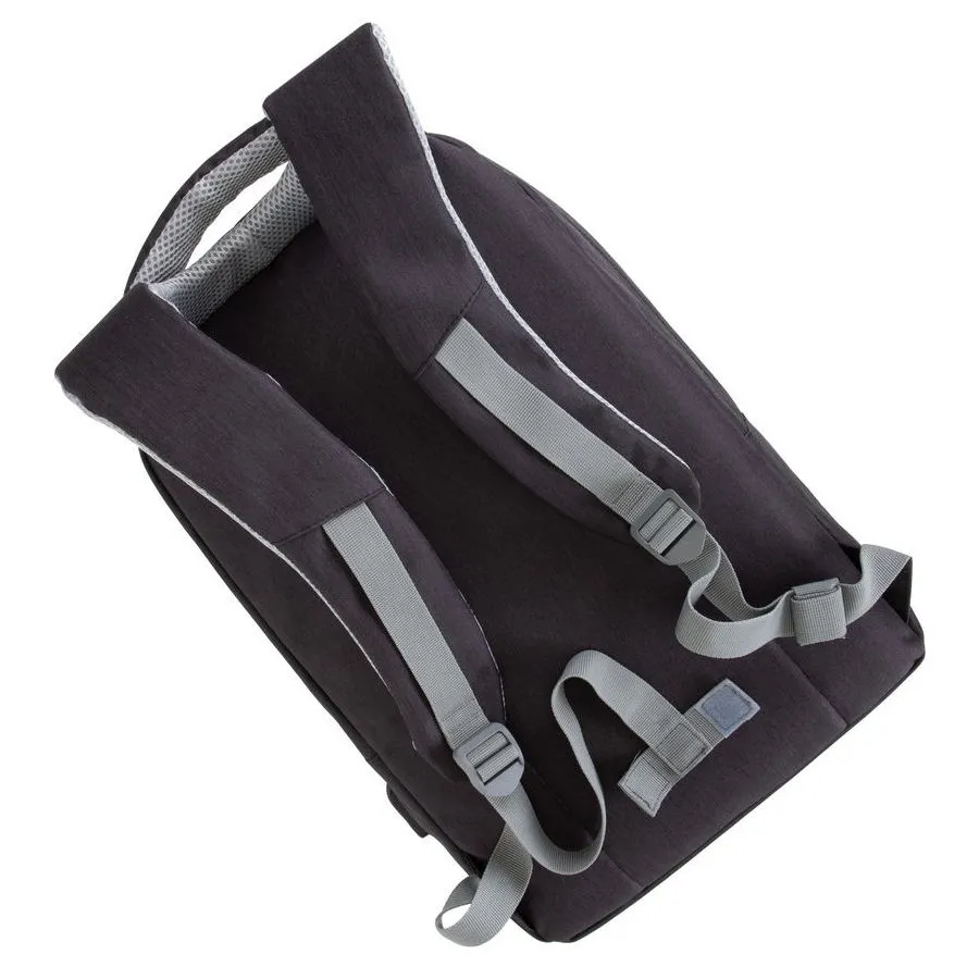 Rucsac pentru Laptop RivaCase Prater, 15.6", Poliester, Negru