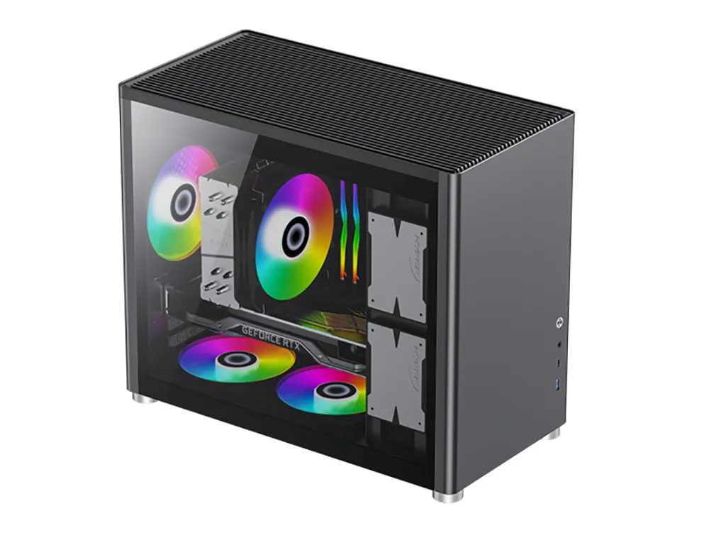 Carcasă PC Gamemax SPARK, Mini-Tower, ATX, Negru