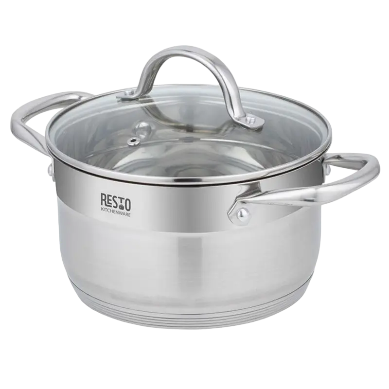 Кастрюля RESTO 92104, 3,6л, Нержавеющая сталь