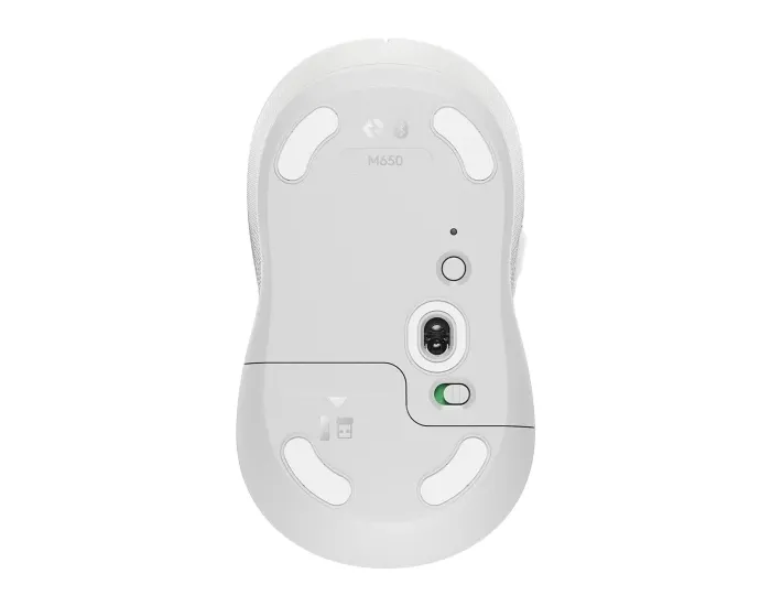 Wireless Mouse Logitech M650 (B2B), Optical, 400-4000 dpi, 5 buttons, 1xAA, 2.4GHz/BT, White