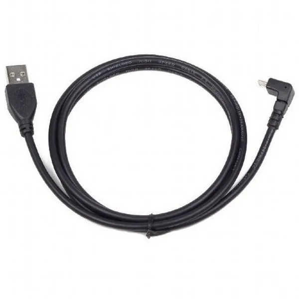 Cablu încărcare și sincronizare Cablexpert CCP-mUSB2-AMBM90-6, USB Type-A/micro-USB, 1,8m, Negru