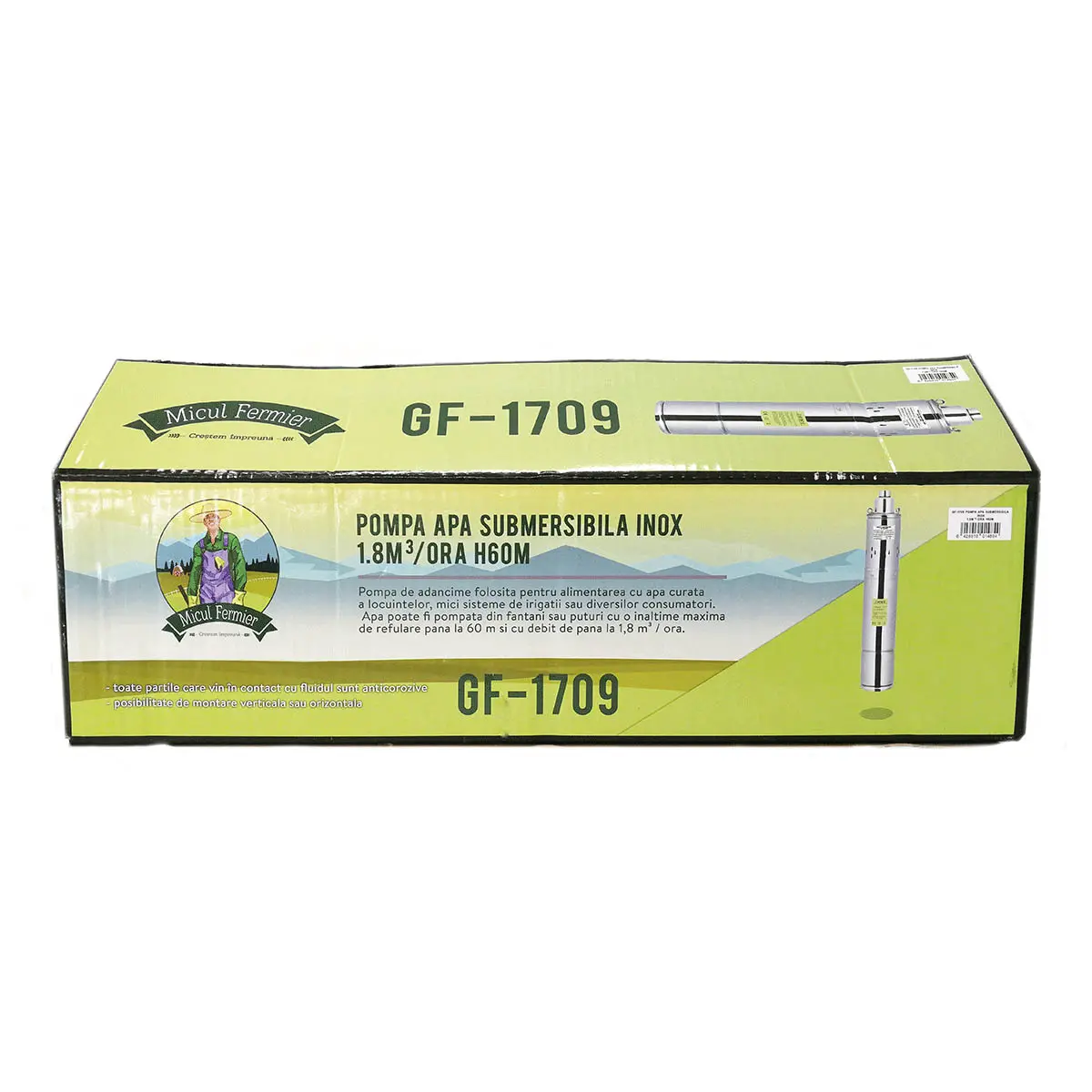 Pompa submersibila Micul Fermier 0.79 kW 60m (Cu snec)