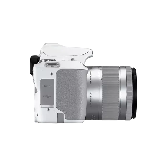 Aparat foto DSLR Canon EOS 250D + EF-S 18-55 IS, Alb