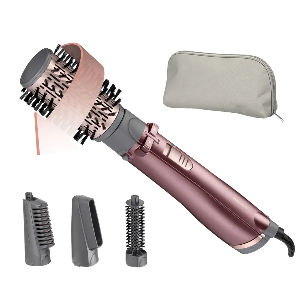 Фен-щётка BaByliss Beliss Big Hair AS960E, 1000 Вт, Розовый