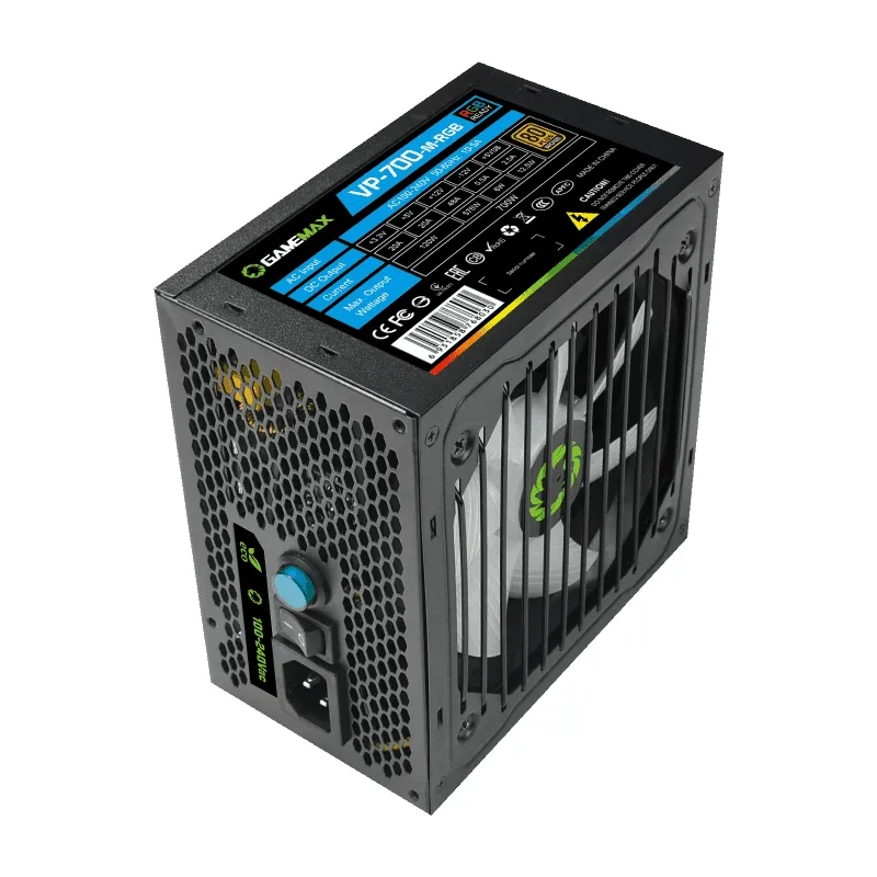 Sursă Alimentare PC Gamemax VP-700-RGB-M, 700W, ATX, Semi-modular