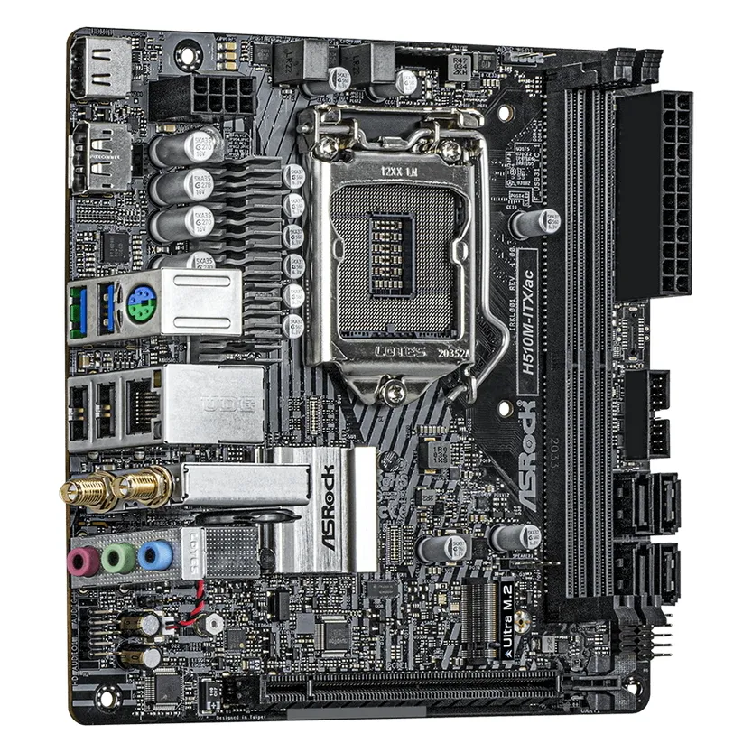 Материнская плата ASRock H510M-ITX/AC, LGA1200, Intel H510, Mini-ITX