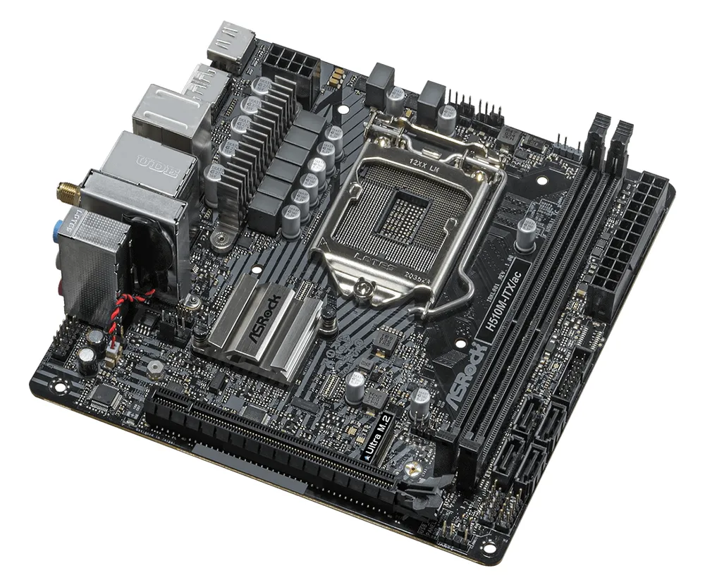 Материнская плата ASRock H510M-ITX/AC, LGA1200, Intel H510, Mini-ITX