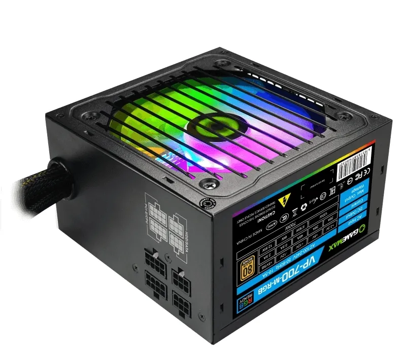 Sursă Alimentare PC Gamemax VP-700-RGB-M, 700W, ATX, Semi-modular