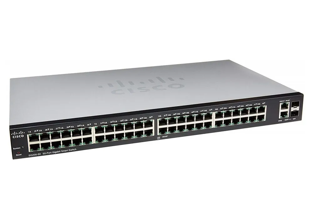 Сетевой коммутатор Cisco SG250-50, 48x 10/100/1000 Мбит/с, 2x SFP