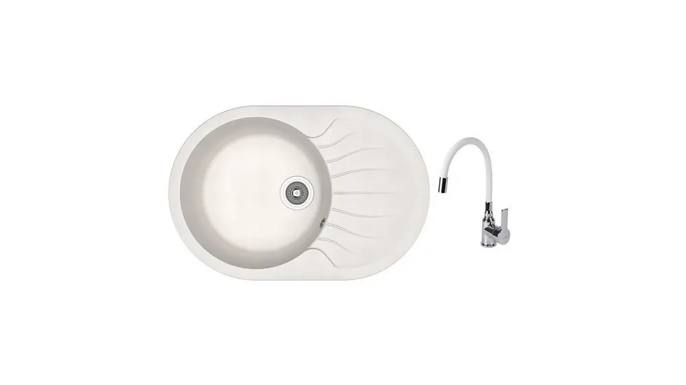 НАБОР мойка Dr Gans Berta 760 + SanDonna F 9995 белый