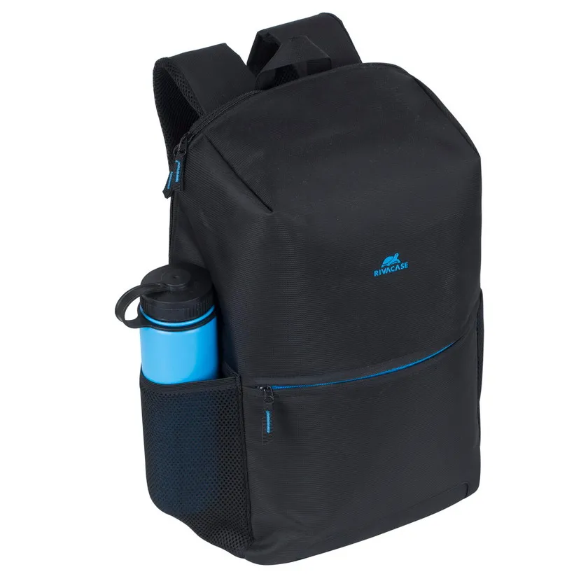 Rucsac pentru Laptop RivaCase Regent, 15.6", Poliester, Negru