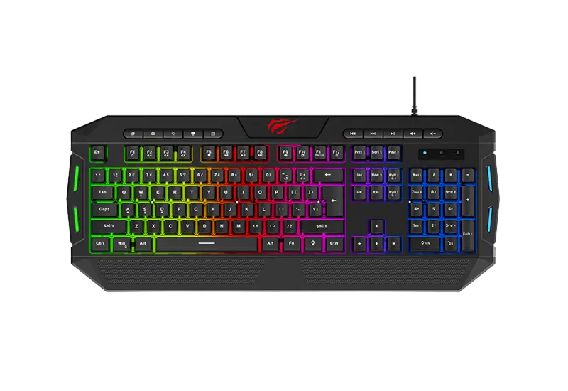 Set Tastatură + Mouse + Mouse Pad + Căști Havit KB501CM, Cu fir, Negru