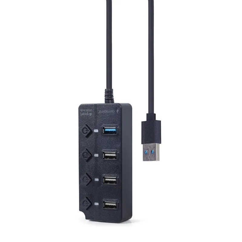 Adaptor Hub Gembird UHB-U3P1U2P3P-01, Negru