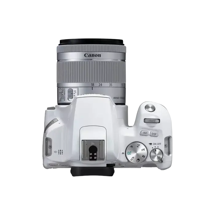 Aparat foto DSLR Canon EOS 250D + EF-S 18-55 IS, Alb