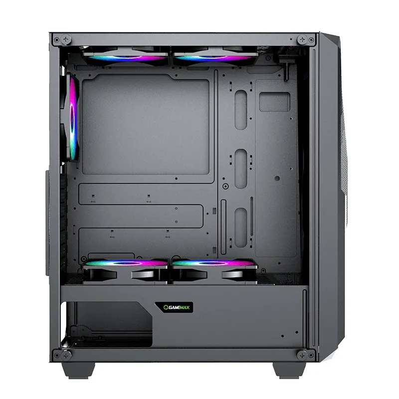 Carcasă PC Gamemax Revolt, Midi-Tower, ATX, Negru