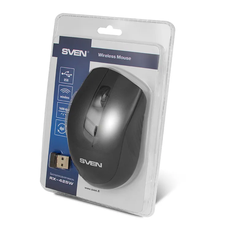 Mouse Wireless SVEN RX-425W, Negru