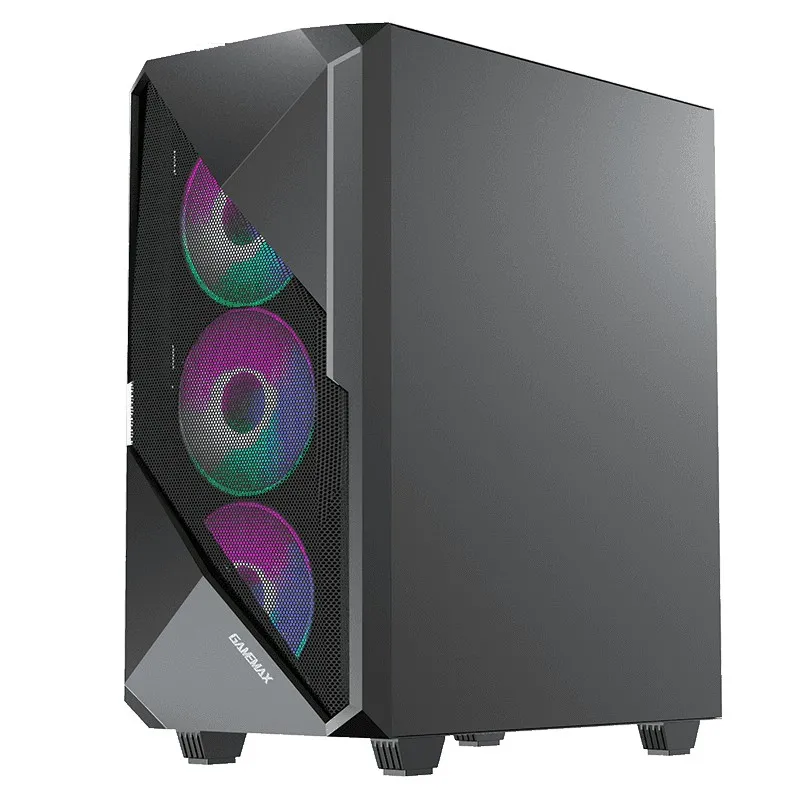 Carcasă PC Gamemax Revolt, Midi-Tower, ATX, Negru